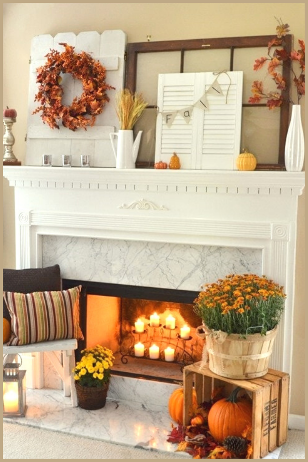 Simple Fall Mantel Decor Ideas For The Home -   17 home decor diy thanksgiving ideas