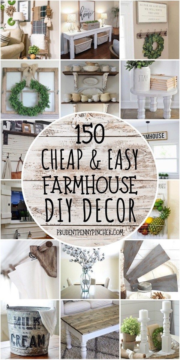 150 Cheap and Easy DIY Farmhouse Decor Ideas -   17 home decor for cheap diy bedrooms ideas