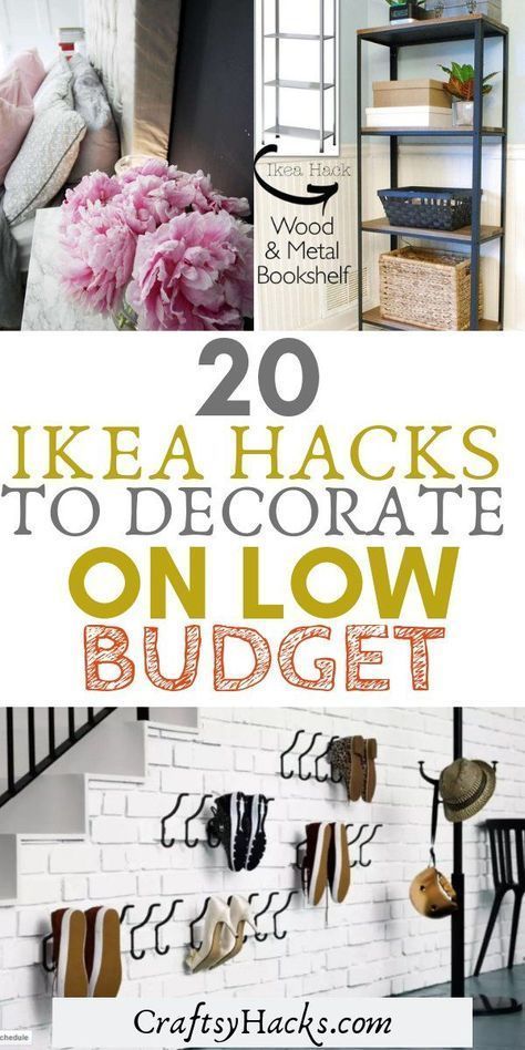 20 Amazing Ikea Hacks to Decorate on a Lower Budget -   17 home decor for cheap diy bedrooms ideas