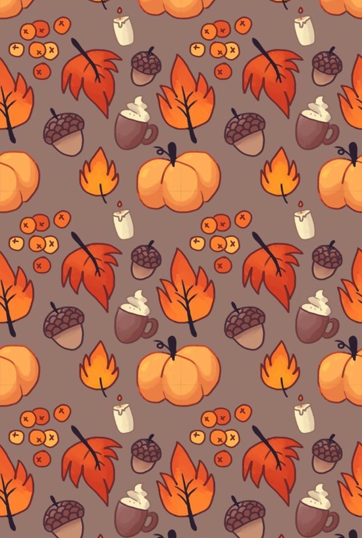 Autumn Leaves Print, Leaf Varieties, Types of Leaves, Seeds, Fall Colors, Harvest, Leaf Chart, Thanksgiving, Halloween, October, Hostess -   17 thanksgiving wallpapers aesthetic ideas
