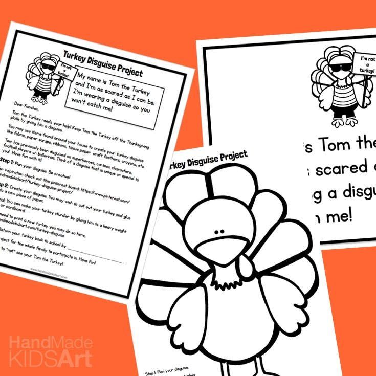Sign up to our newsletter and receive our Turkey Disguise Project as a free gift. -   17 turkey disguise project kindergartens template ideas