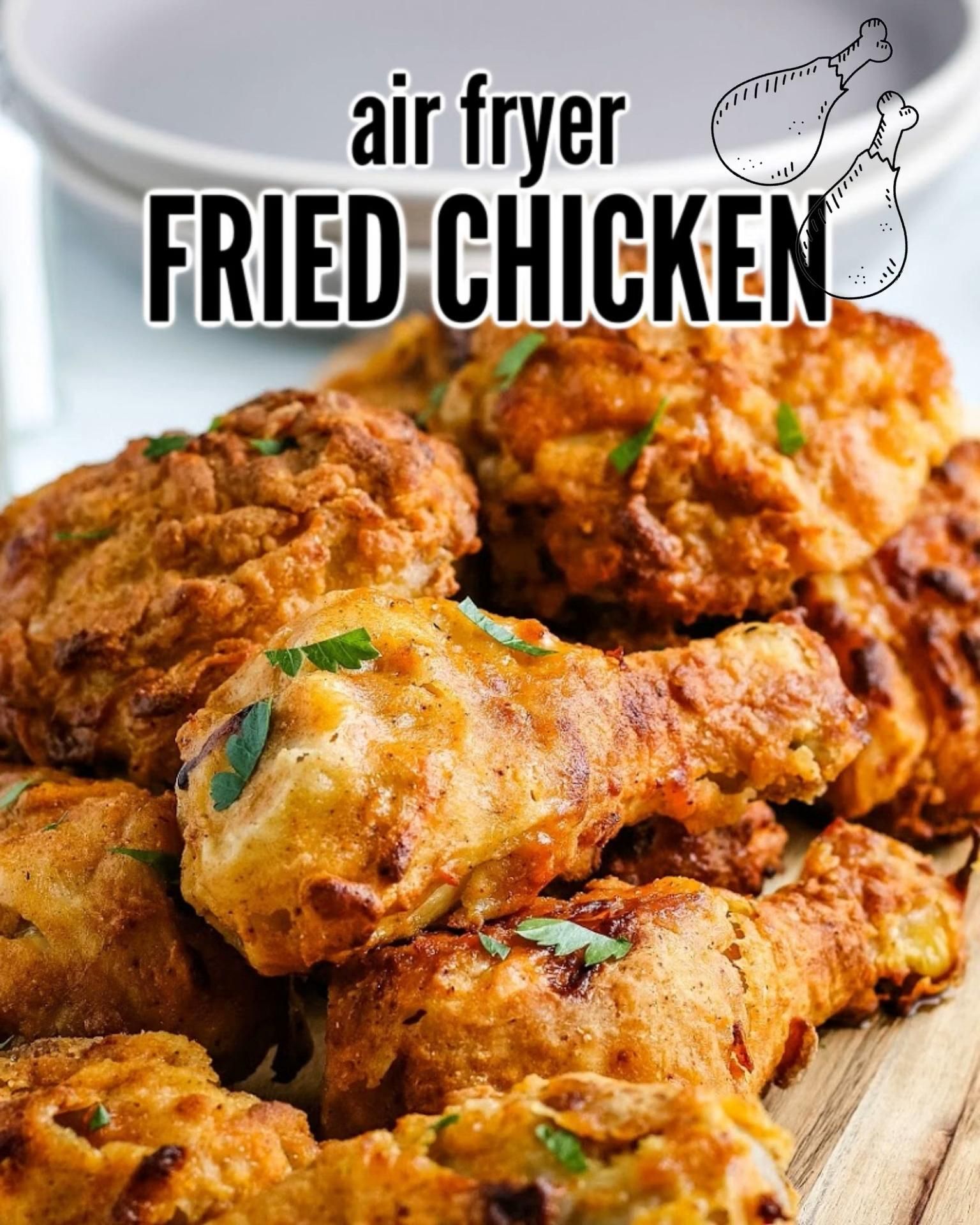 Crispy Air Fryer Fried Chicken -   18 air fryer recipes chicken boneless wings ideas