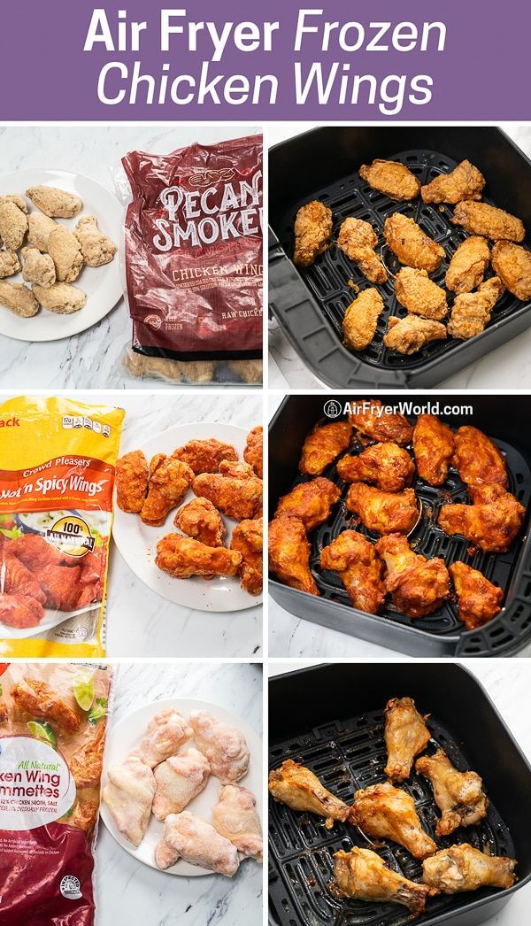 Air Fryer How to Cook Frozen Chicken Wings (Raw, Pre-Cooked, Breaded) -   18 air fryer recipes chicken boneless wings ideas