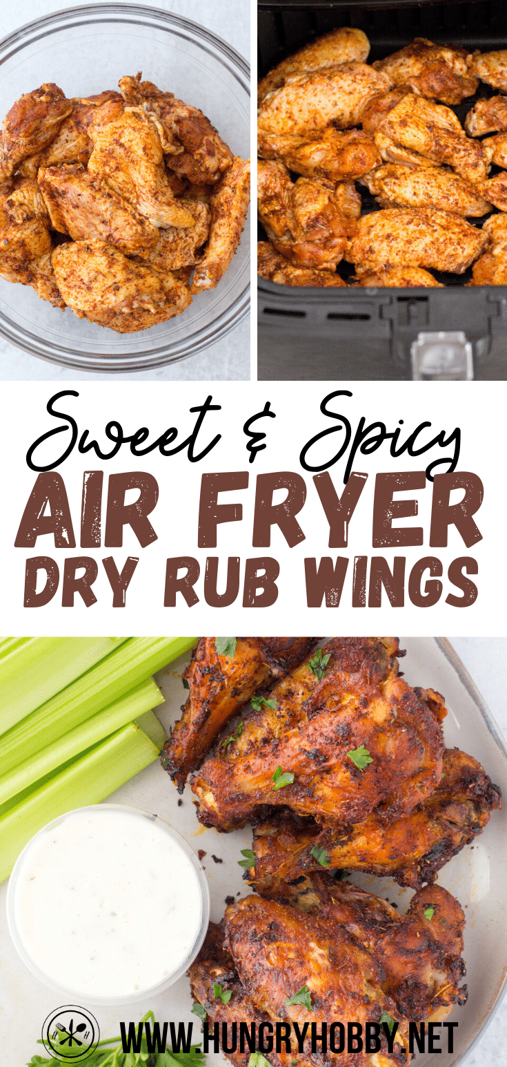 Sweet & Spicy Dry Rubbed Air Fryer Wings -   18 air fryer recipes chicken boneless wings ideas