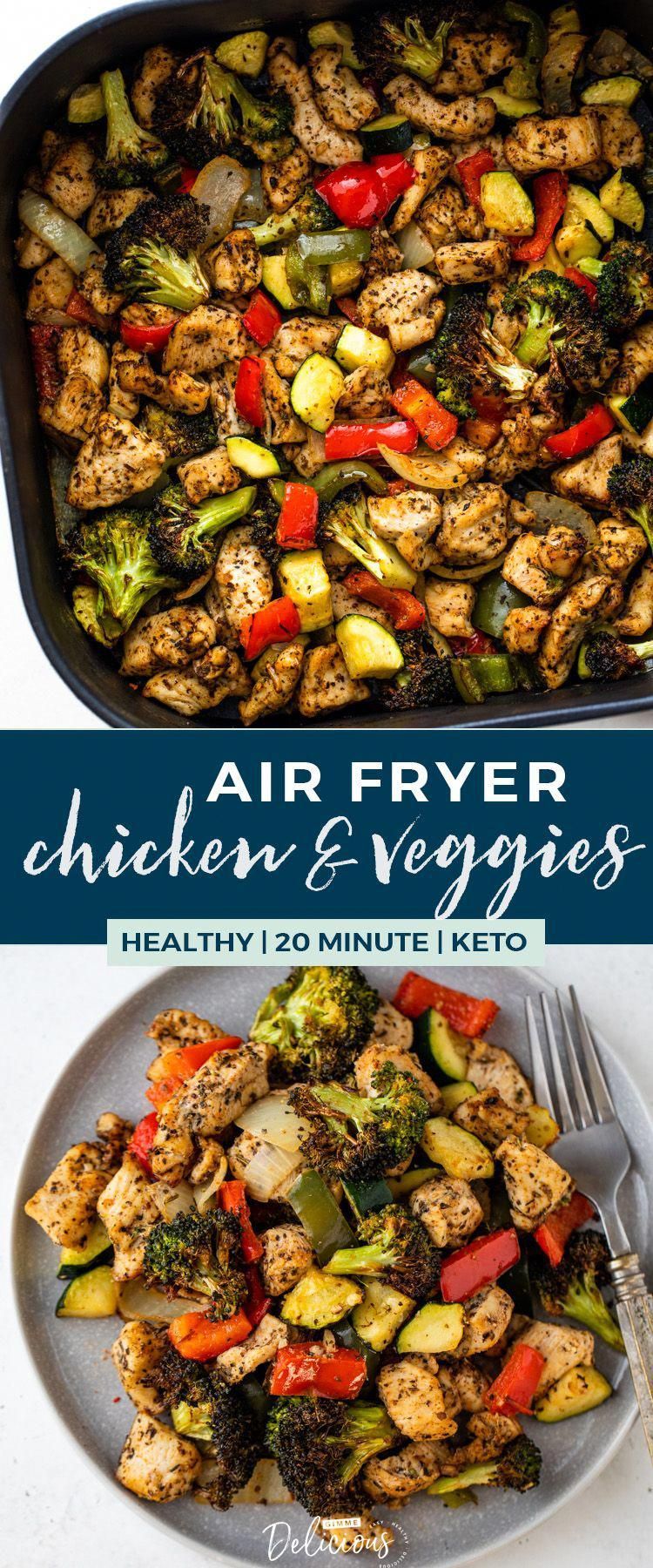 Healthy Air Fryer Chicken and Veggies -   18 air fryer recipes healthy low sodium ideas