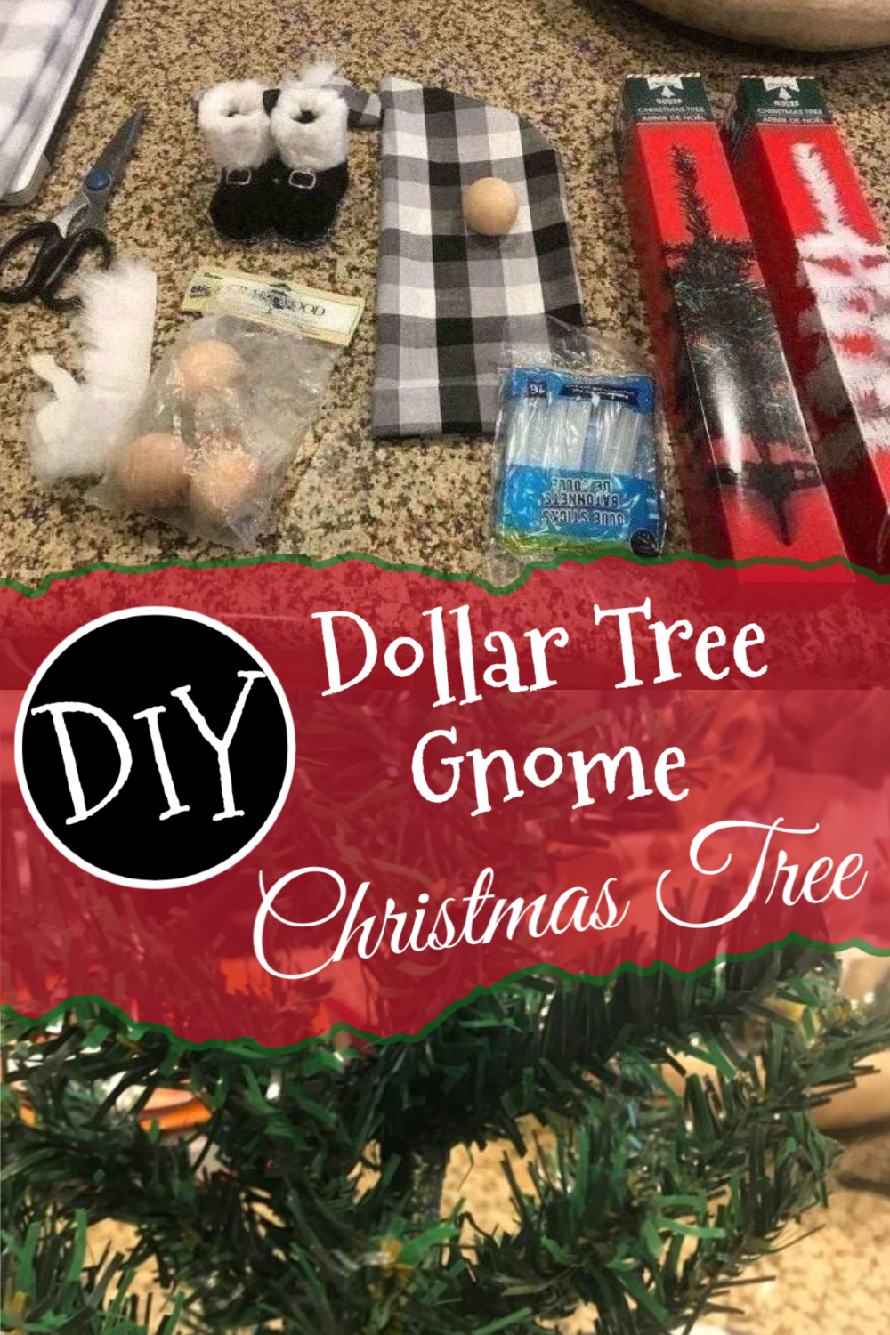 Dollar Tree Gnome Christmas Tree DIY! Christmas Craft -   18 diy christmas decorations dollar store for kids ideas