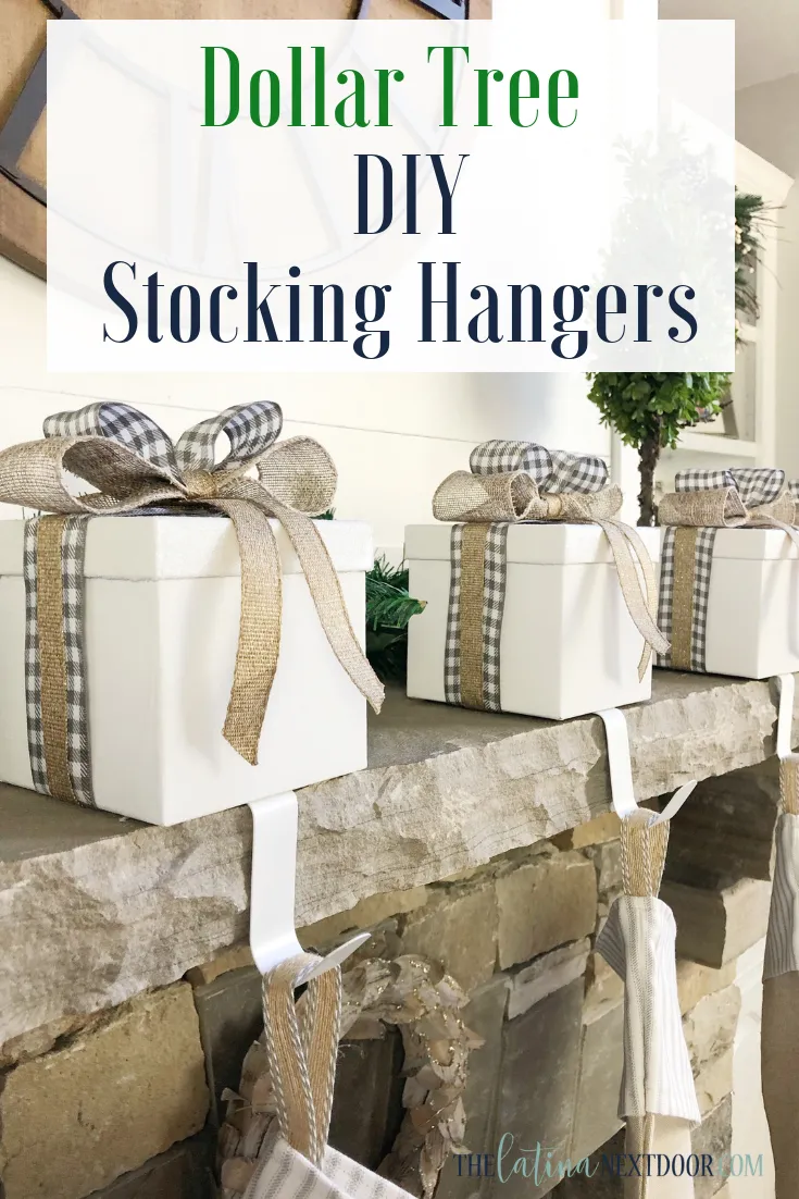 Dollar Tree DIY Stocking Hangers - The Latina Next Door -   18 diy christmas decorations dollar tree 2020 ideas