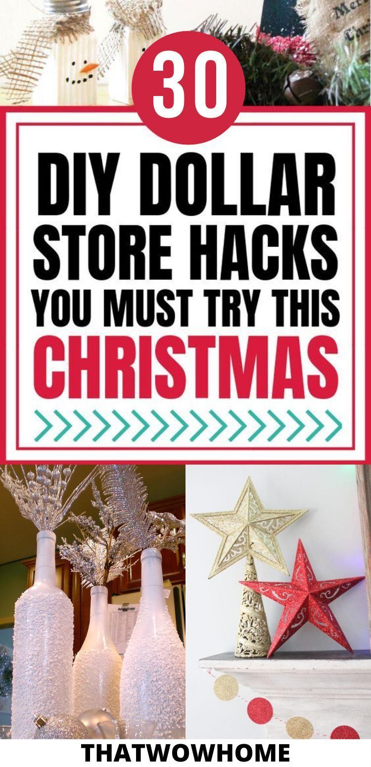 31 Stunning Dollar Store Hacks For Christmas Decor -   18 diy christmas decorations dollar tree 2020 ideas