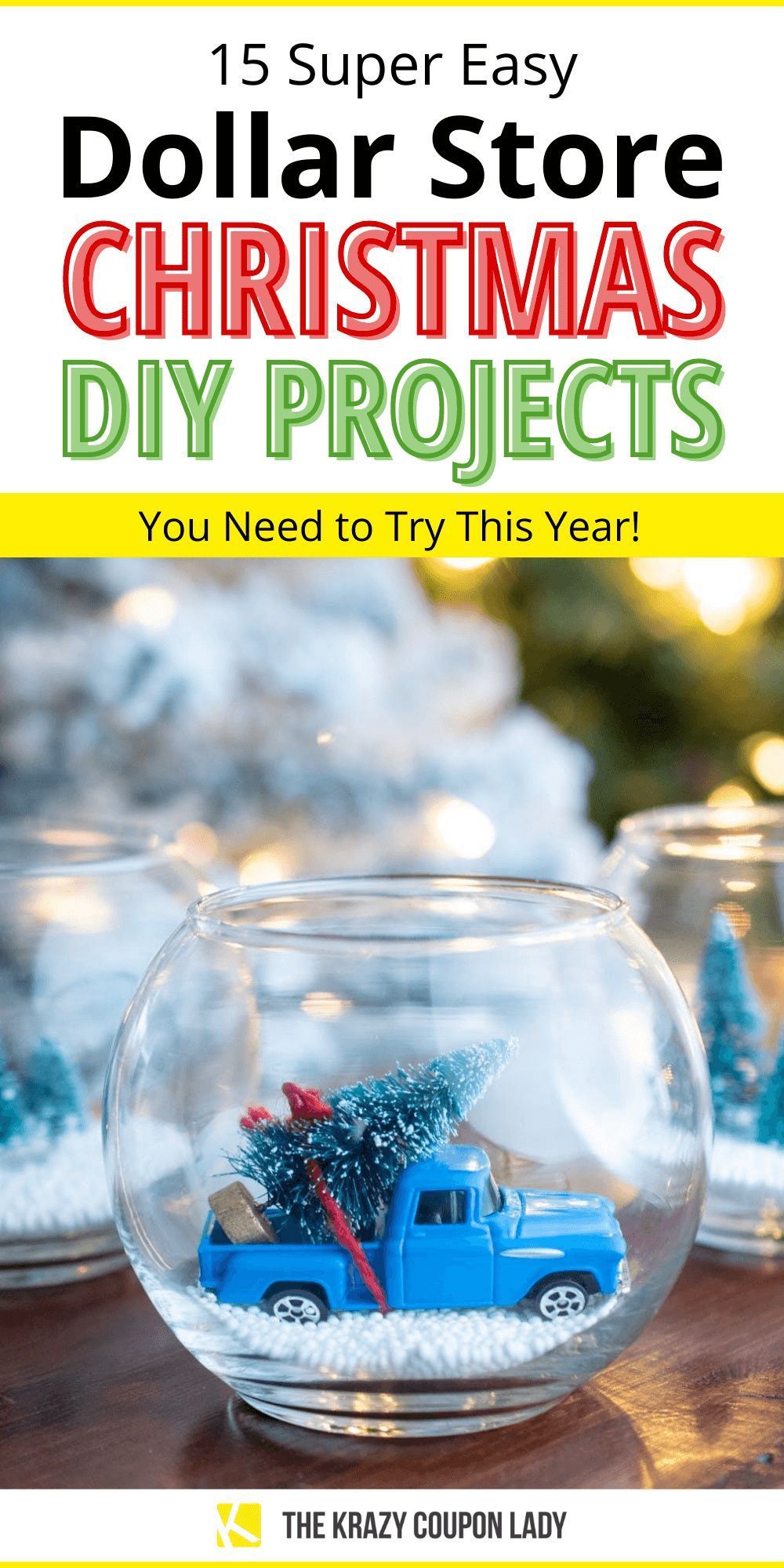 15 Dollar Store Christmas DIY Projects Anyone Can Do -   18 diy christmas decorations dollar tree 2020 ideas
