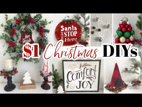 10 Dollar Tree Christmas DIYs | Easy Christmas Decor Ideas 2020 -   18 diy christmas decorations dollar tree 2020 ideas
