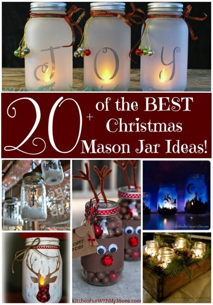 18 diy Christmas mason jars ideas