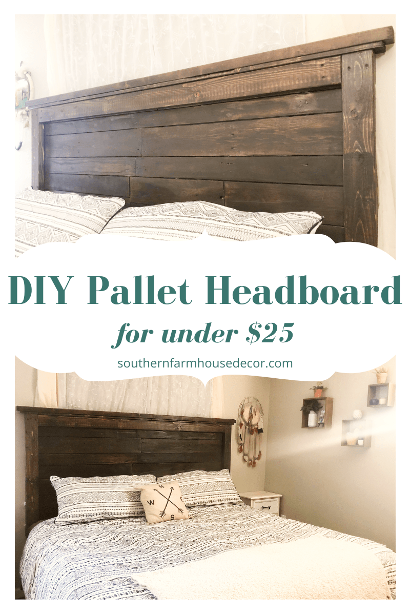 DIY Wood Pallet Headboard » Southern Farmhouse Decor -   18 diy Headboard pallet ideas