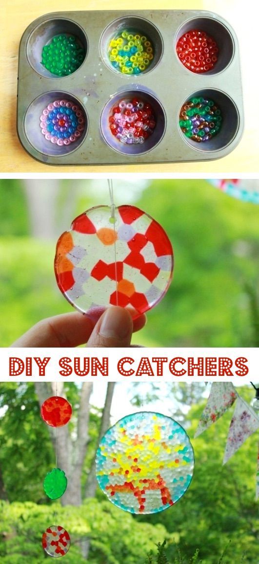 How to Make Melted Bead Suncatchers -   18 diy projects for kids boys ideas