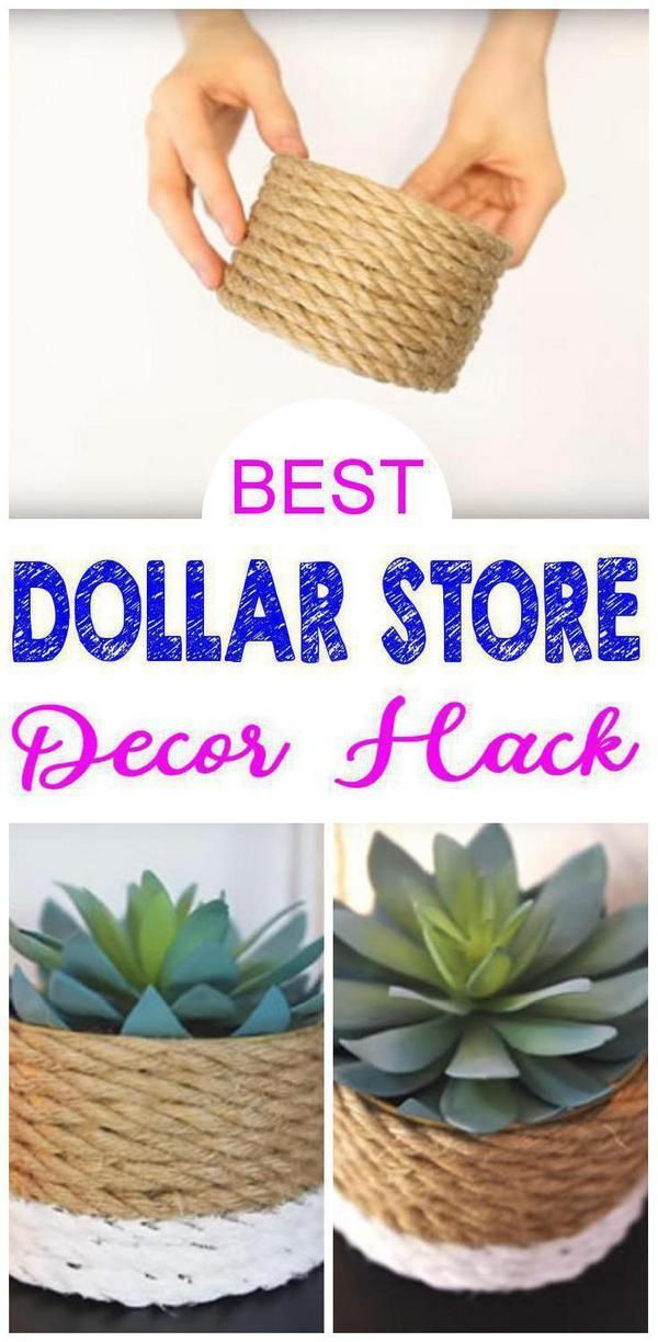 DIY Dollar Store Crafts | Dollar Store Hacks | Decor Projects -   18 diy projects for the home cheap ideas