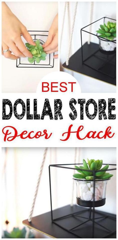 DIY Dollar Store Crafts | Dollar Store Hacks | Decor Projects | Succulents Ideas -   18 diy projects for the home cheap ideas