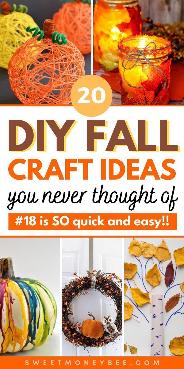 DIY Fall Crafts For Kids and Adults -   18 diy thanksgiving crafts for adults ideas