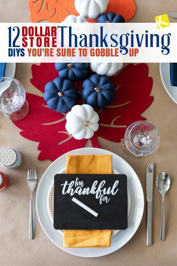 12 Dollar Store Thanksgiving DIYs You're Sure to Gobble Up -   18 diy thanksgiving crafts for adults ideas