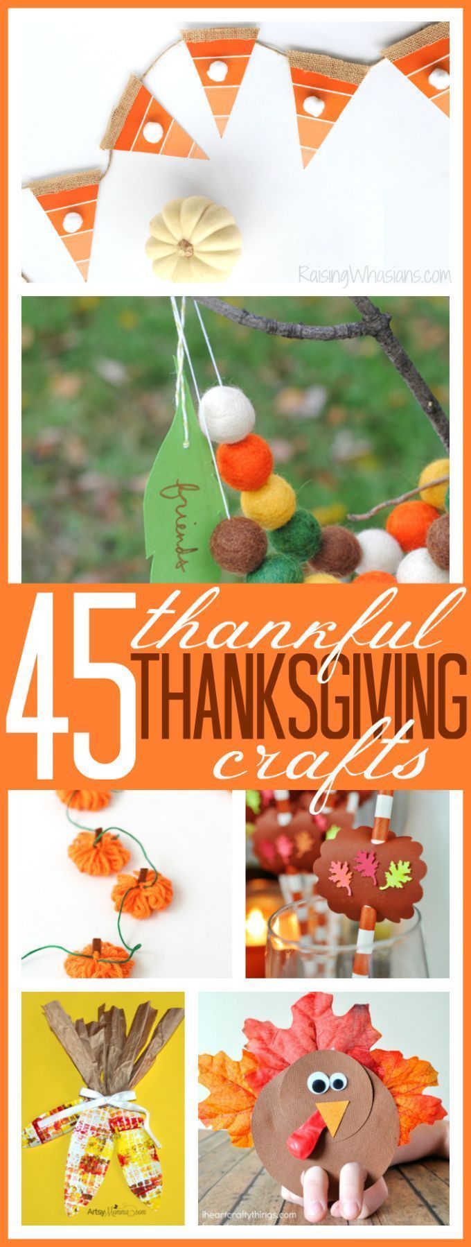 45 Thankful Thanksgiving Crafts for Kids -   18 diy thanksgiving crafts ideas