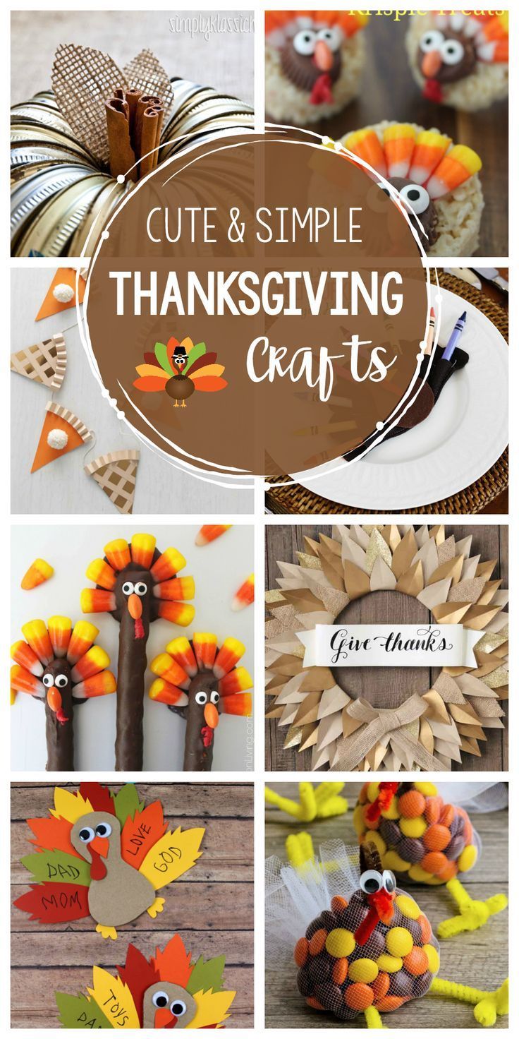 Fun & Simple Thanksgiving Crafts to Make This Year -   18 diy thanksgiving crafts ideas