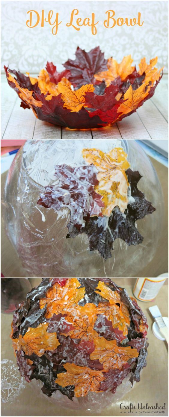 Leaf Bowl DIY Craft: Perfect for Fall - Crafts Unleashed -   18 diy thanksgiving crafts ideas