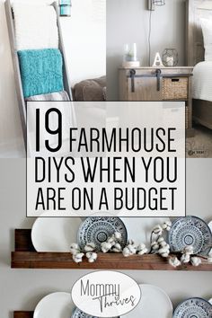 19 Easy DIY Farmhouse Decor Anyone Can Do – Mommy Thrives -   18 farmhouse decorations ideas