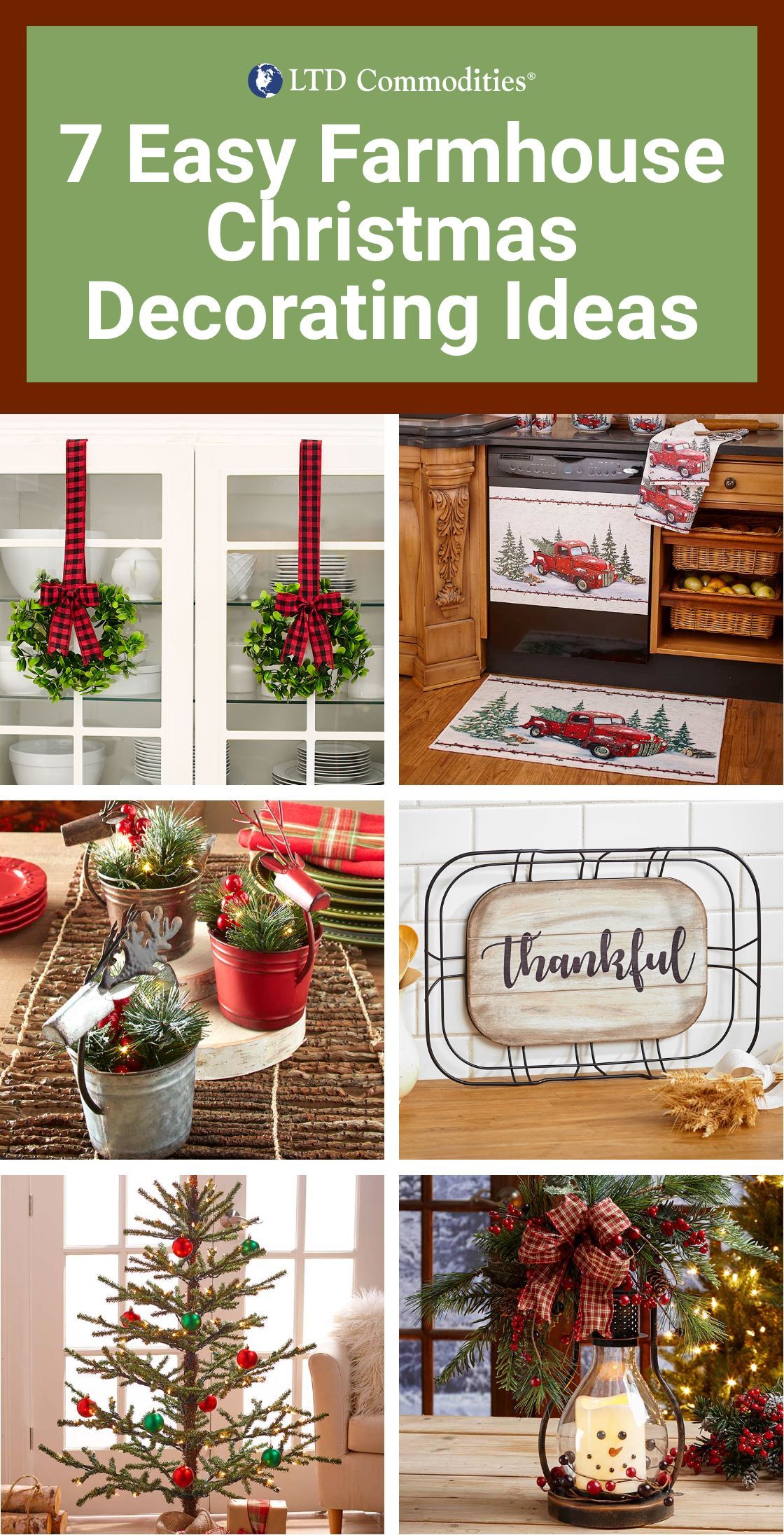 7 Easy Farmhouse Christmas Decorating Ideas -   18 farmhouse decorations ideas