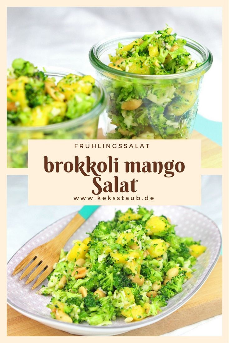 {TM-Donnerstag} Brokkoli Mango Rohkostsalat | keksstaub.de -   18 fitness Food vegetarisch ideas