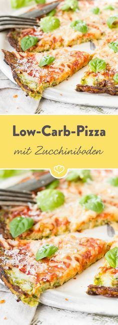 Low Carb Pizza mit Zucchiniboden -   18 fitness Food vegetarisch ideas
