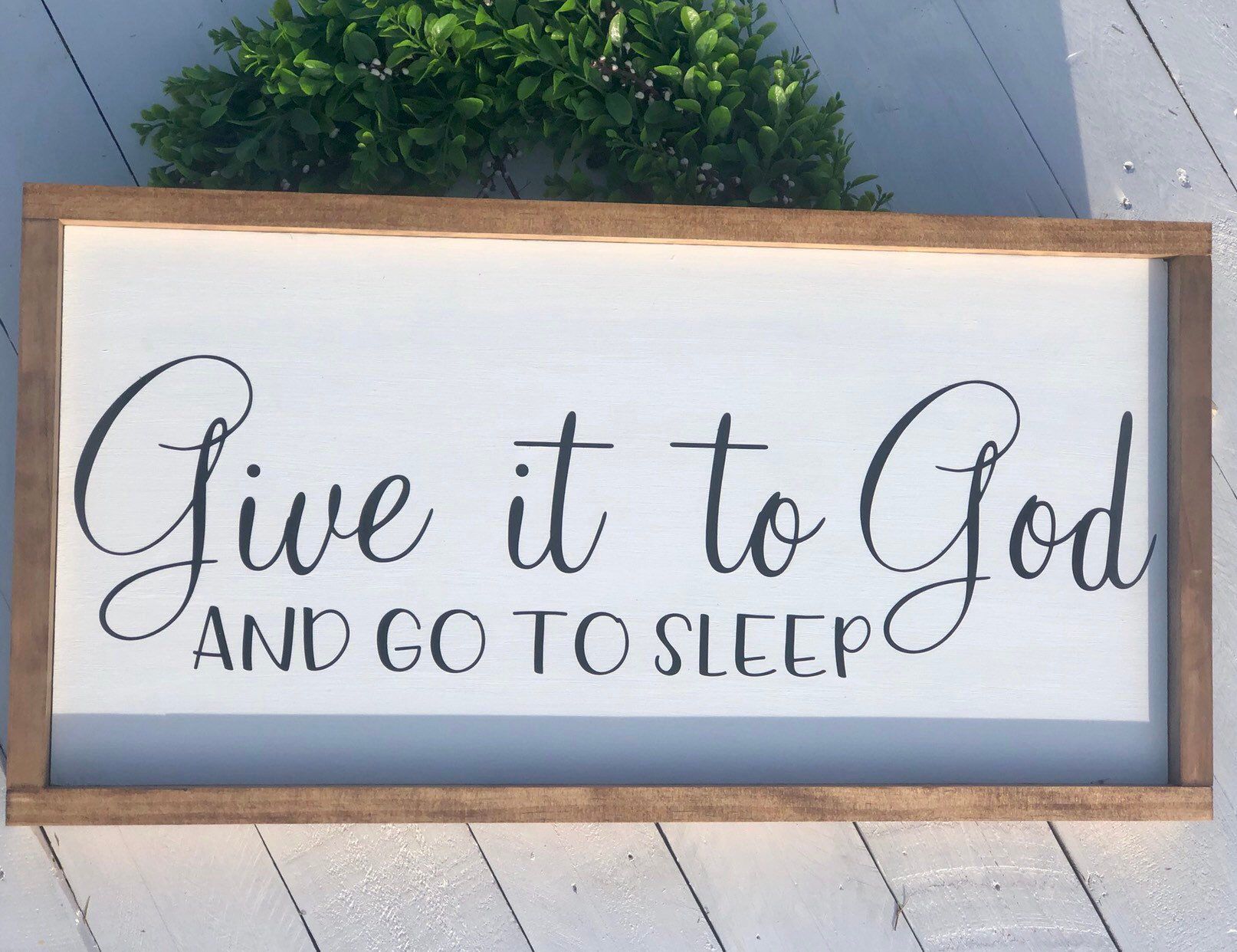 Farmhouse Sign | Give it to God | Christian Sign -   18 home decor signs bedroom ideas