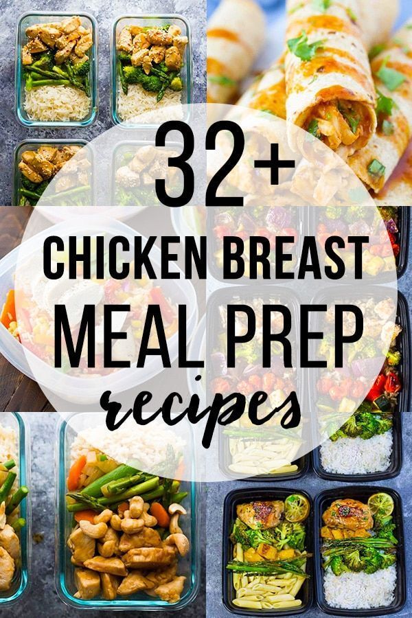 32 + Chicken Breast Meal Prep Recipes | sweetpeasandsaffron.com -   18 meal prep recipes for the week ideas