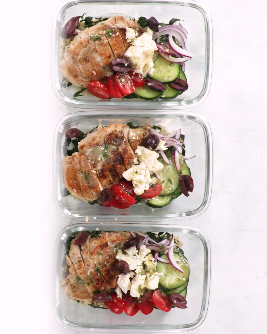 Greek Chicken Grain Bowls -   18 meal prep recipes for the week lunches ideas