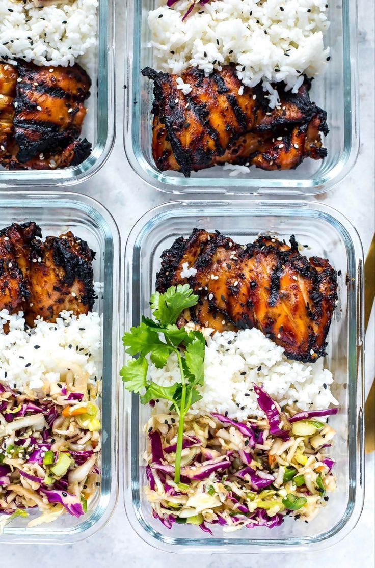 Korean Chicken Meal Prep Bowls - The Girl on Bloor -   18 meal prep recipes for the week lunches ideas