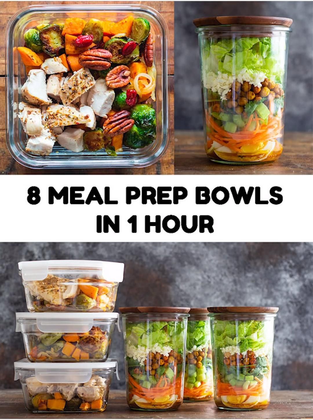 8 Healthy Meal Prep Bowls -   18 meal prep recipes for the week lunches ideas