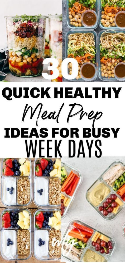 30 Quick Healthy Meal Prep Ideas for Weight Loss -   18 meal prep recipes for the week lunches ideas