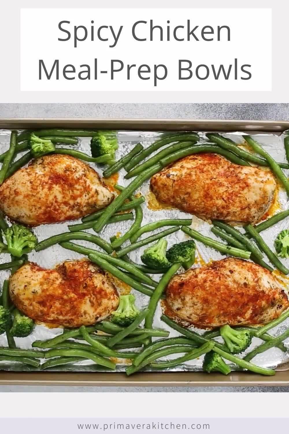 Spicy Chicken Meal-Prep Bowls -   18 meal prep recipes for the week lunches ideas