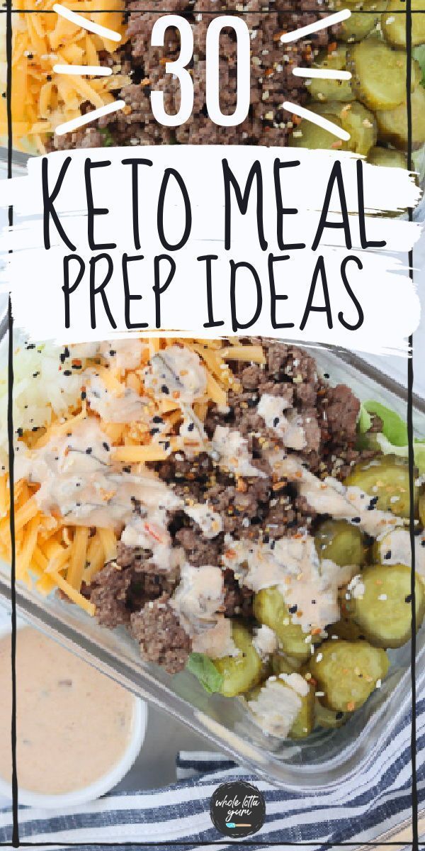30 Low Carb Keto Meal Prep Recipes -   18 meal prep recipes for the week lunches ideas