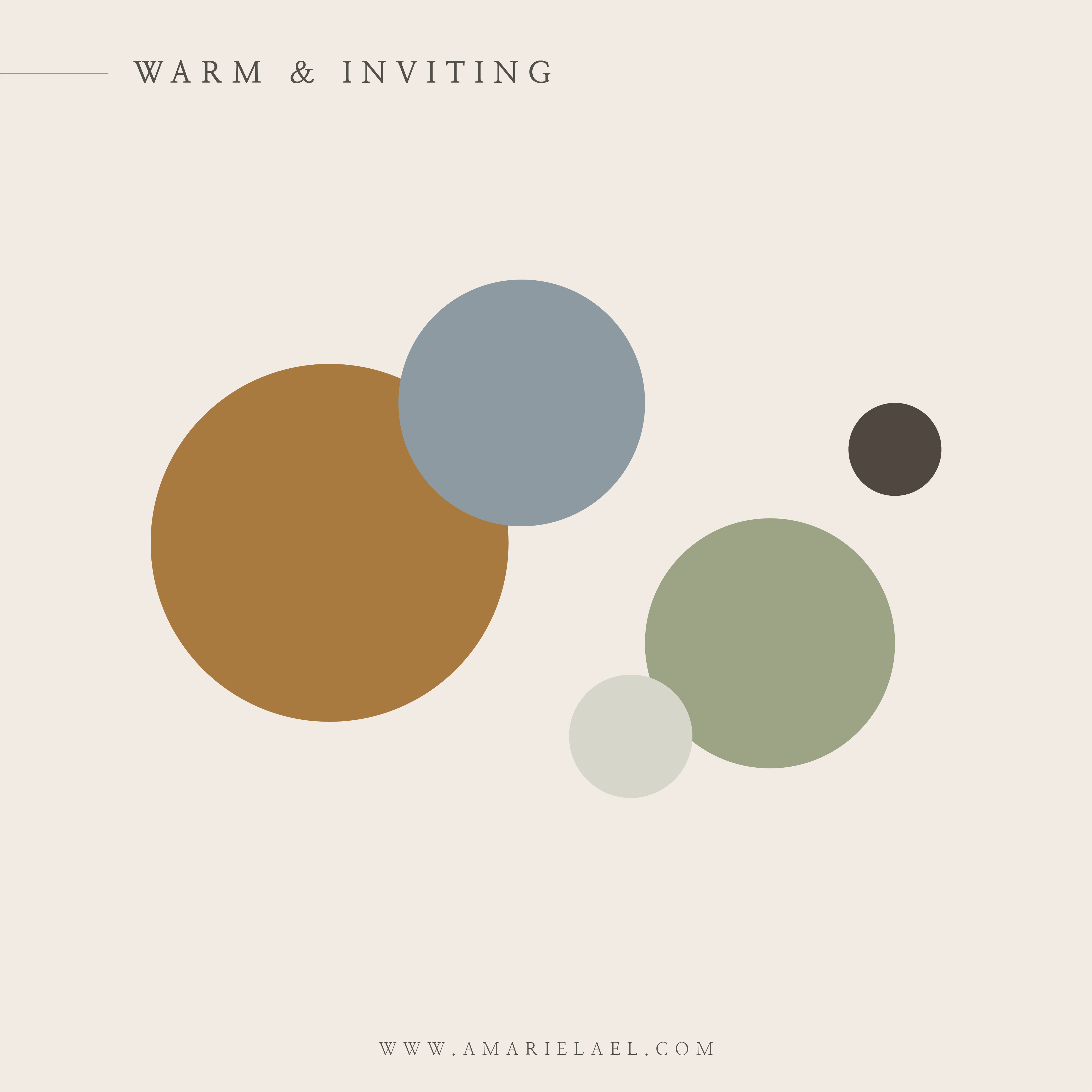 Warm & inviting color palette inspiration. Amarie Lael Design. -   18 sage green bedroom colour palettes ideas