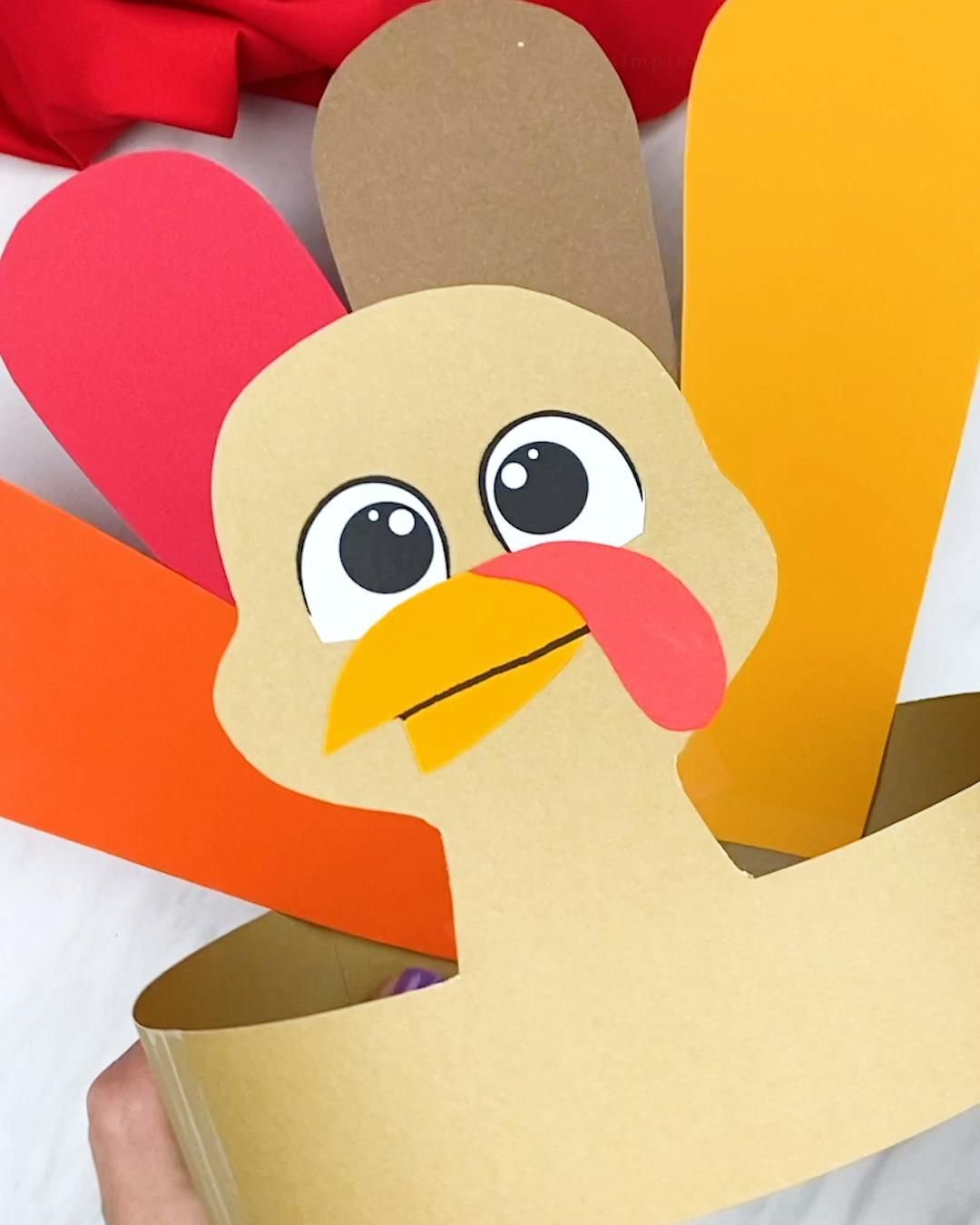 Turkey Headband Craft For Kids -   18 thanksgiving crafts for kids toddlers ideas