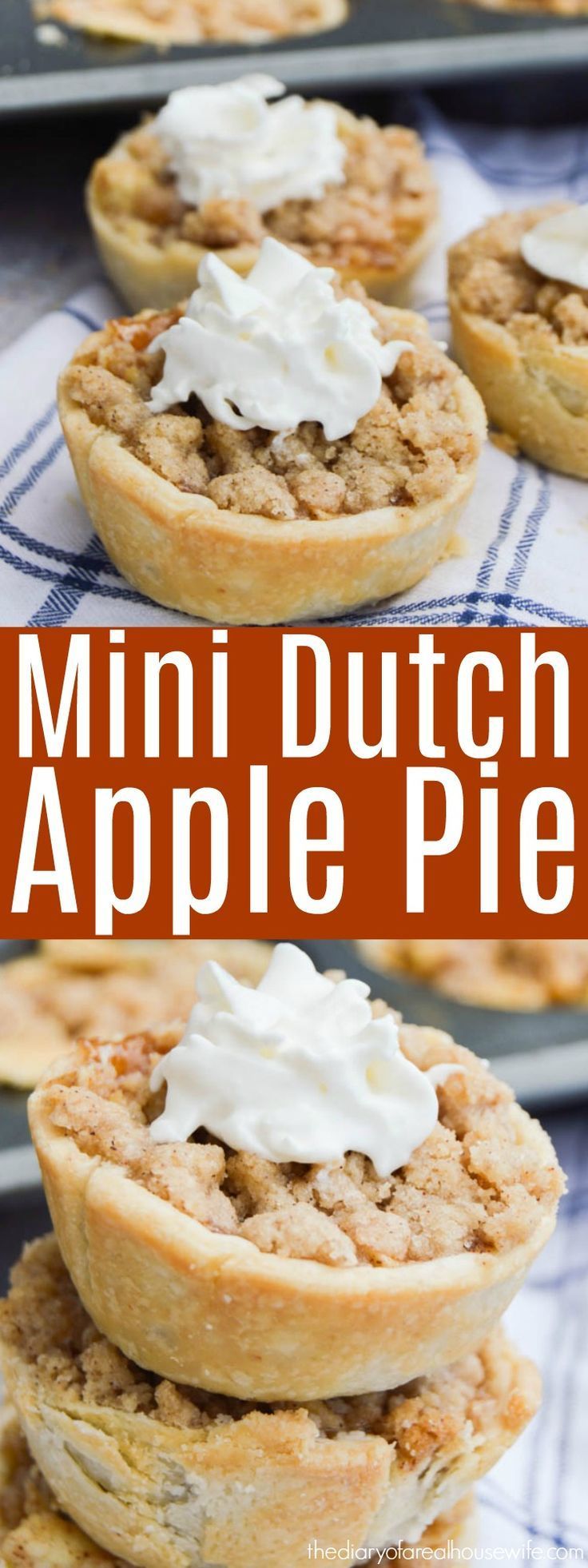 Mini Dutch Apple Pie • The Diary of a Real Housewife -   18 thanksgiving desserts pie minis ideas