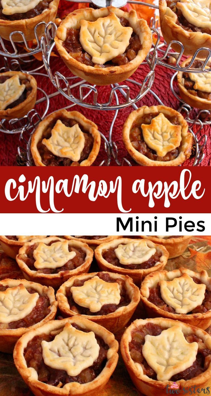 Cinnamon Apple Mini Pies -   18 thanksgiving desserts pie minis ideas