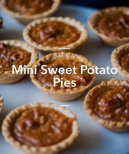 Mini Sweet Potato Pies -   18 thanksgiving desserts pie minis ideas
