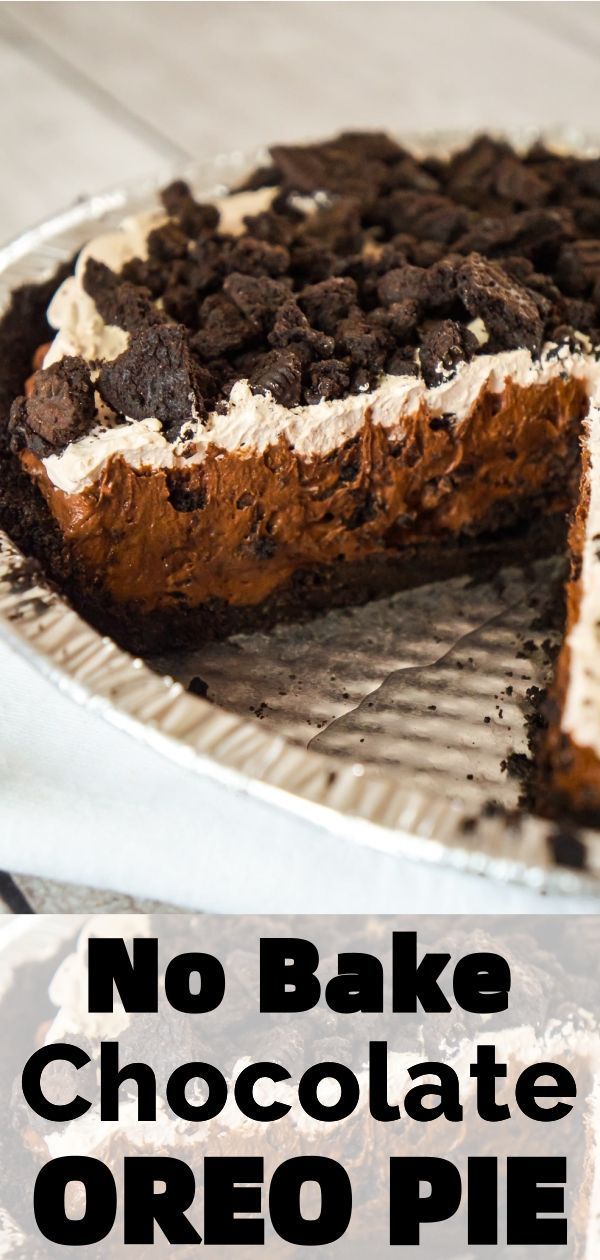 Chocolate Oreo Pie - This is Not Diet Food -   18 thanksgiving recipes dessert chocolate ideas