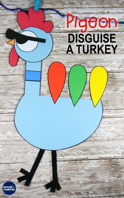 Turkey In Disguise Pigeon Thanksgiving Writing Craft | Print & Digital -   18 turkey disguise project template student ideas