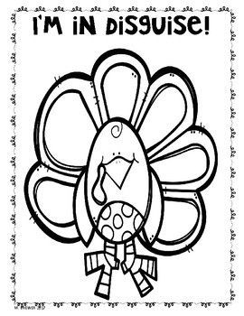 TURKEY IN DISGUISE NO PREP FUN -   18 turkey disguise project template student ideas