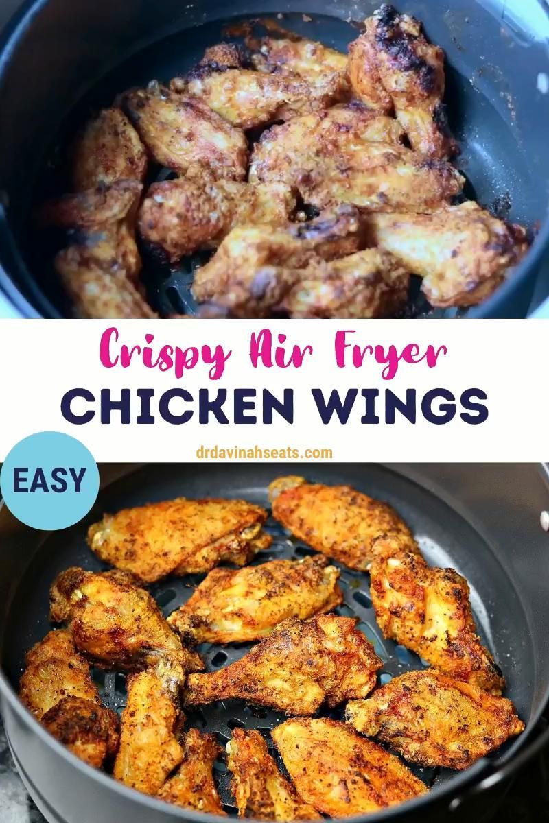 Crispy Air Fryer Chicken Wings -   19 air fryer recipes chicken boneless wings ideas