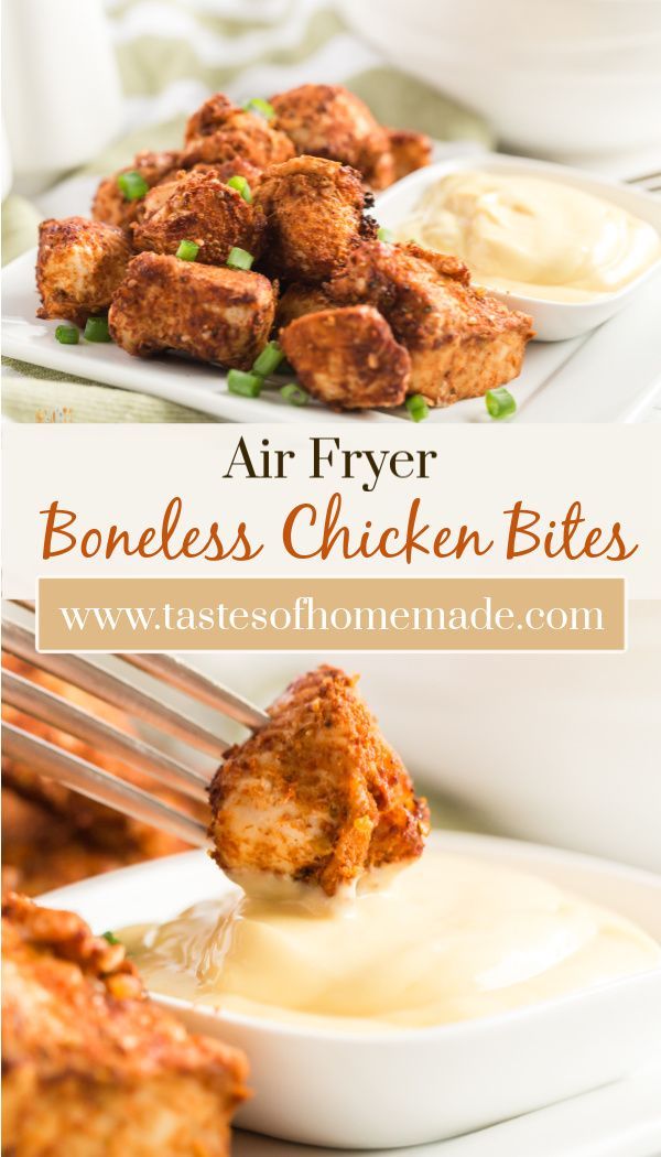 Easy Boneless Chicken Bites -   19 air fryer recipes chicken boneless wings ideas