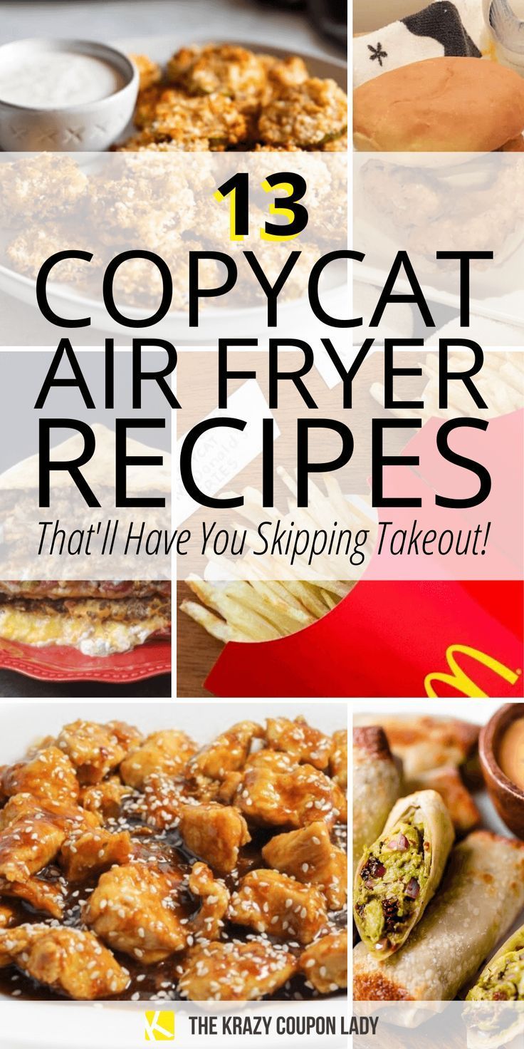 13 Copycat Air Fryer Recipes That'll Make You Skip Takeout -   19 air fryer recipes chicken boneless wings ideas