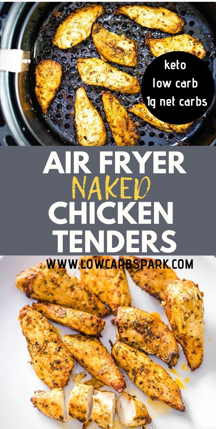 Juicy Air Fryer Naked Chicken Tenders - Low Carb Spark -   19 air fryer recipes chicken tenders keto ideas