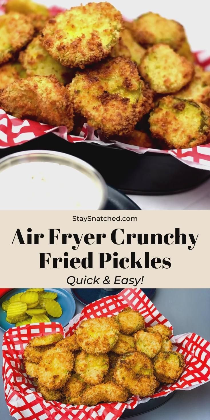 Easy, Air Fryer Crunchy Fried Pickles -   19 air fryer recipes easy snacks ideas