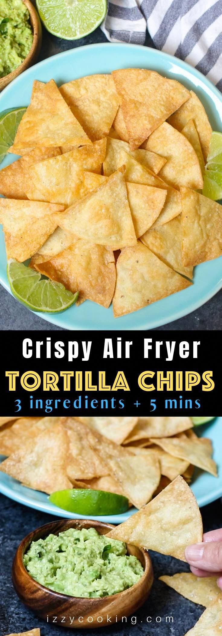 Crispy Air Fryer Tortilla Chips -   19 air fryer recipes easy snacks ideas